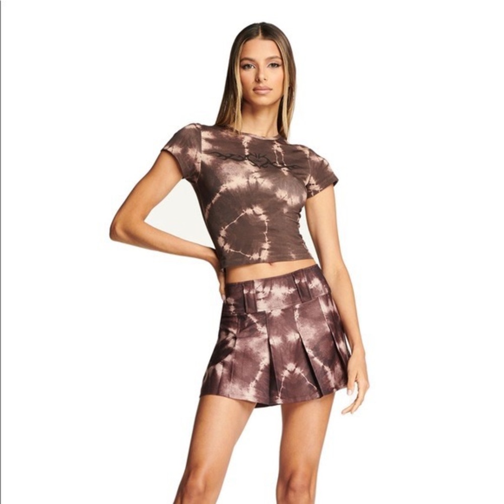 I AM GIA Carmel Tie-Die Skirt